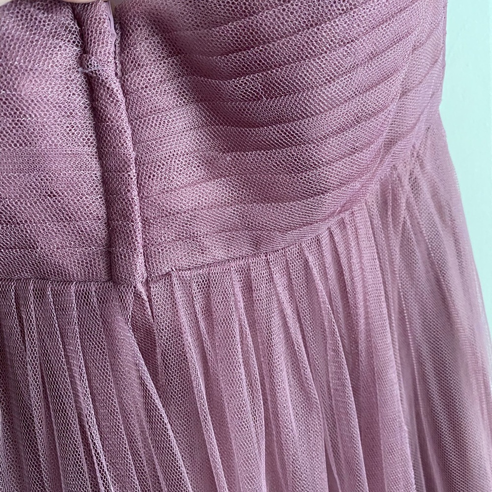 Jenny Yoo collection strapless evening gown bridesmaids dress - Picture 6 of 7
